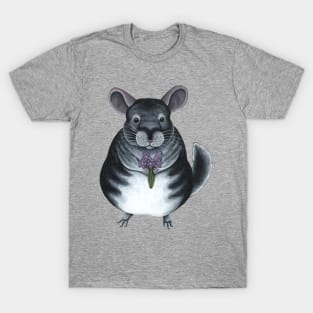 Chinchilla Holding Flowers T-Shirt